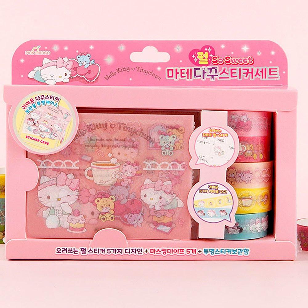 Sanrio Hello Kitty Decoration Sticker Masking Tape Set