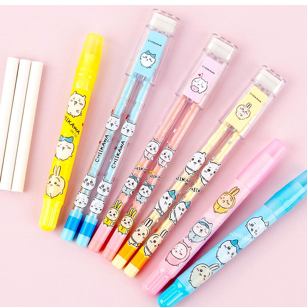 Chiikawa and Friends Cartridge Pencil and Eraser Stationery Set