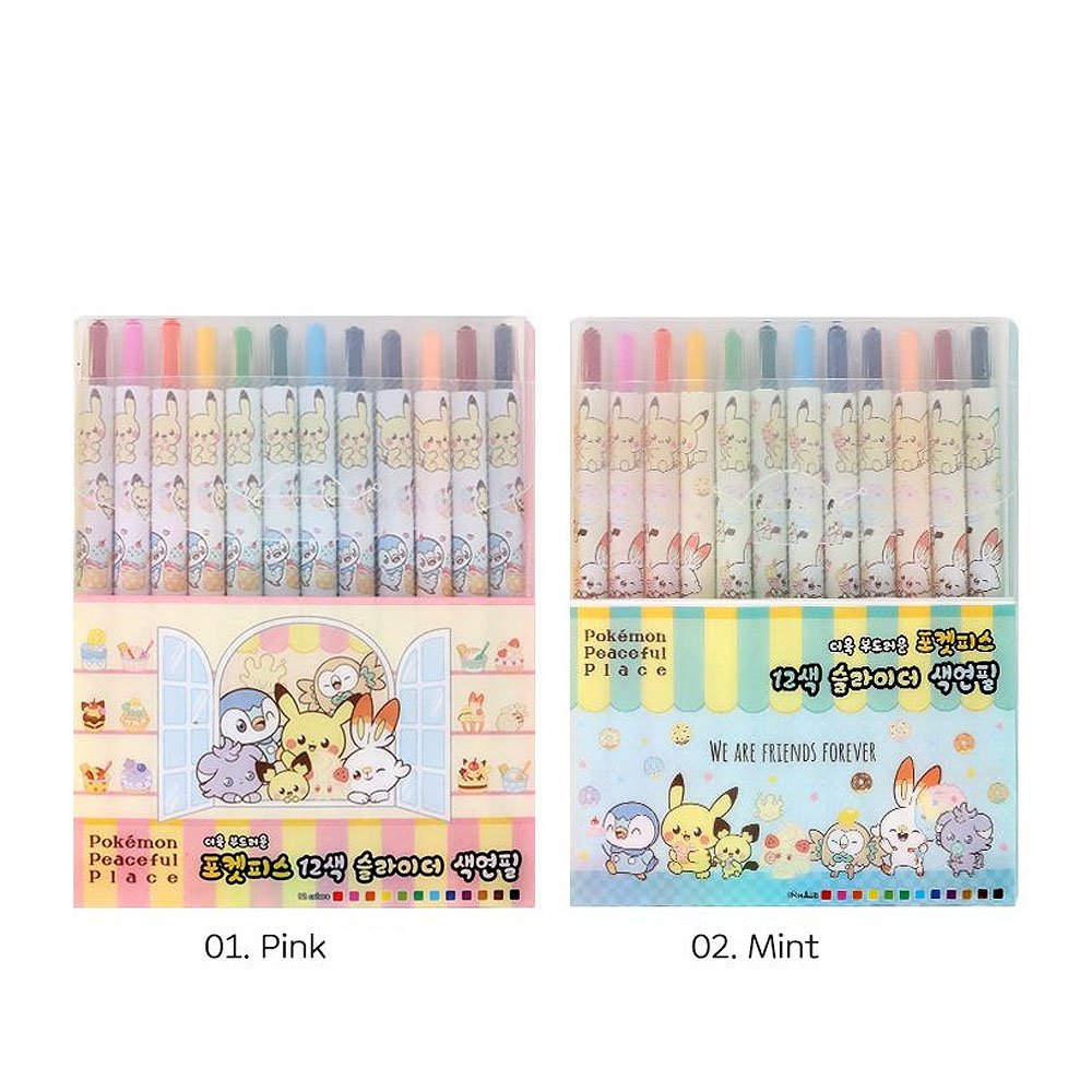Pokemon Twist Up 12-Color Pencil Set
