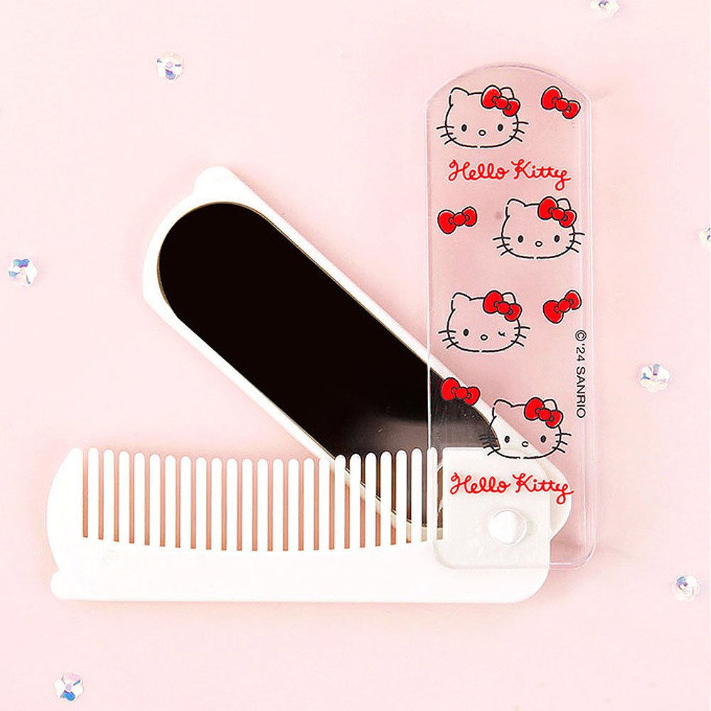 Sanrio Hello Kitty Folding Mirror and Comb
