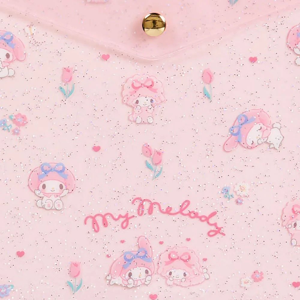 Sanrio My Melody PVC Glitter Flat Pouch
