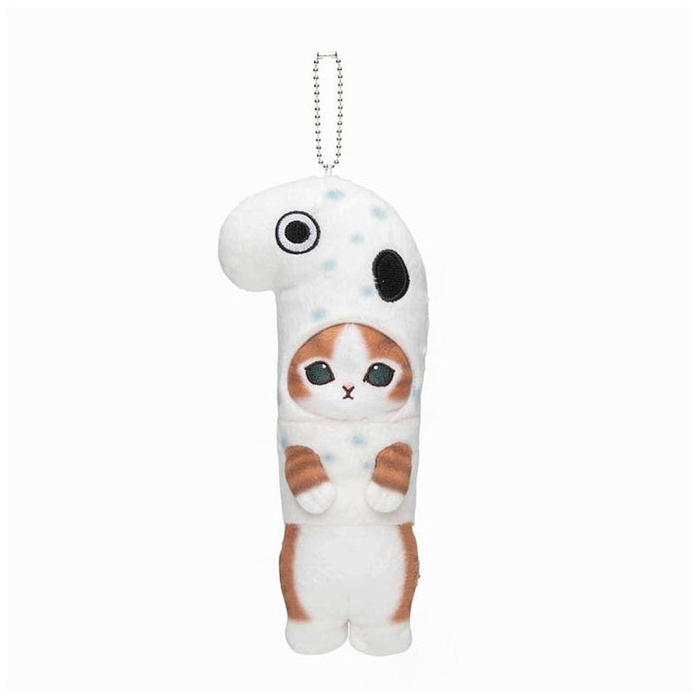 Mofusand Marine Cat Mascot Plush Keychain: Sea Eel