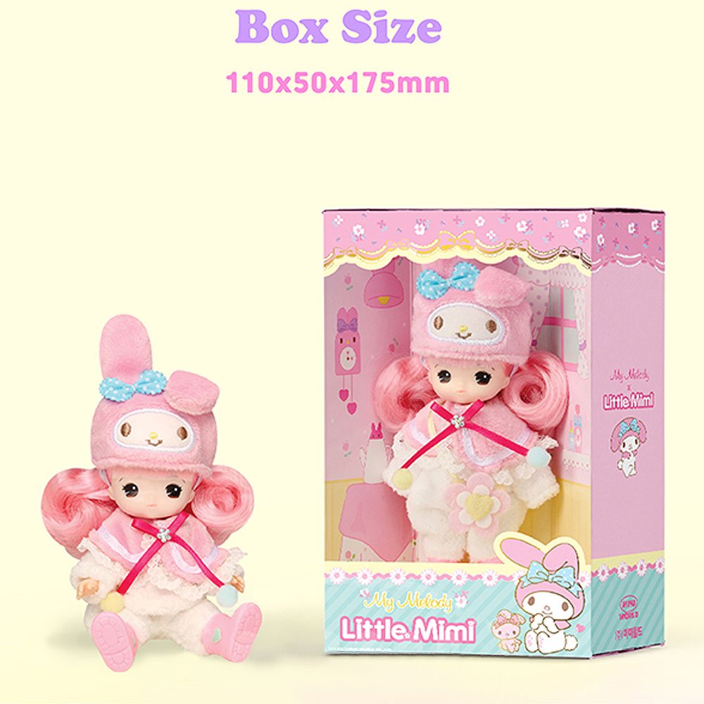 Cute Little Mimi doll in Sanrio My Melody character-themed costume