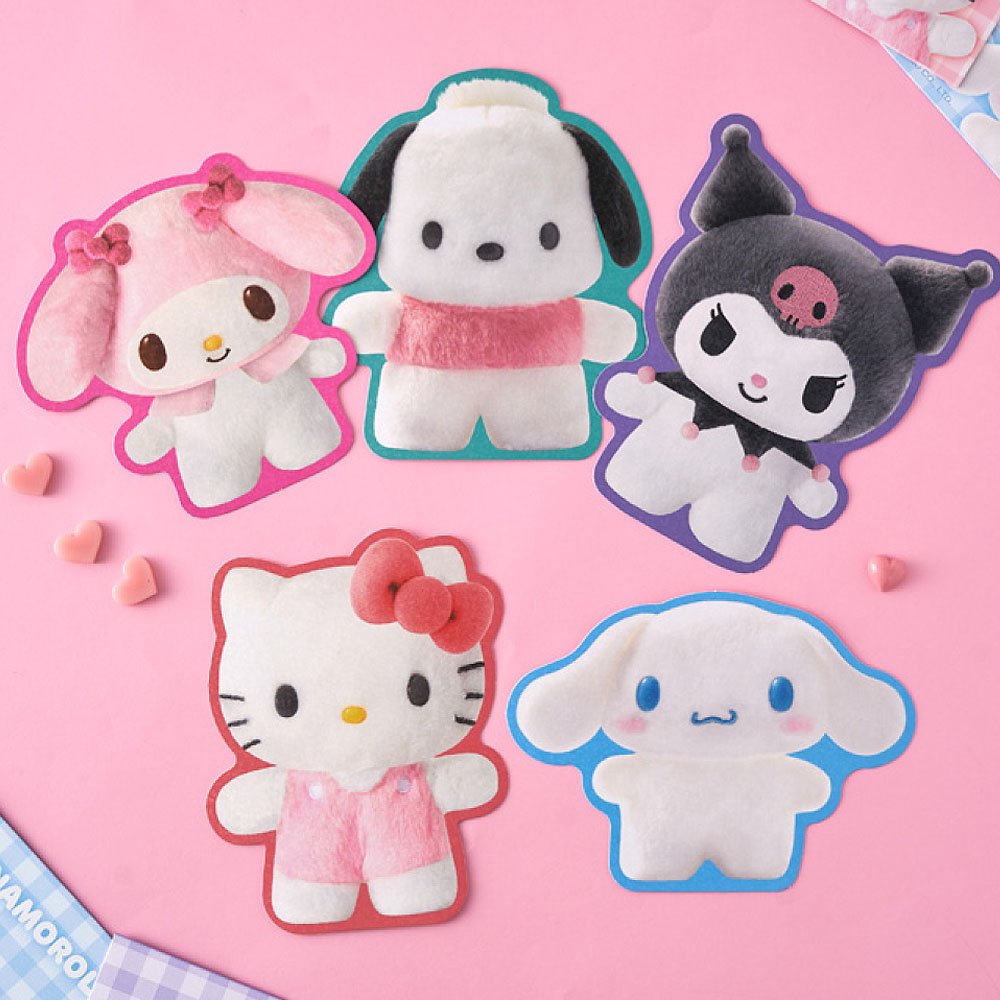 Sanrio Letter Card, Letter card and envelopes, Hello Kitty Letter card and envelopes, My Melody Letter card and envelopes, Cinnamoroll Letter card and envelopes, Pochacco Letter card and envelopes, Kuromi Letter card and envelopes, Invitaions card