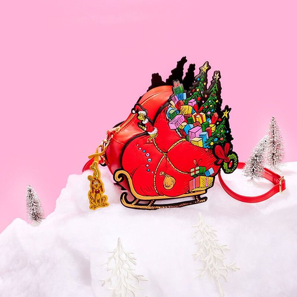 Loungefly x Dr. Seuss' How The Grinch Stole Christmas! Grinch Sleigh Crossbody Bag