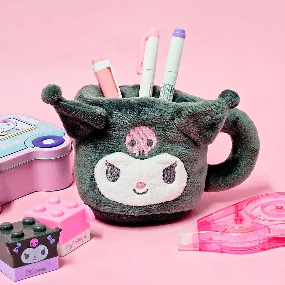 Sanrio Kuromi Mug Cup Plush Pencil Holder