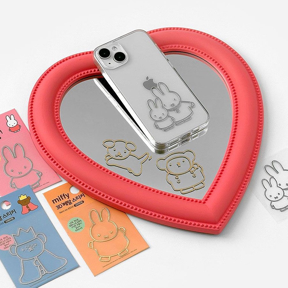 Miffy and Friends metal stickers on smartphone and mirror