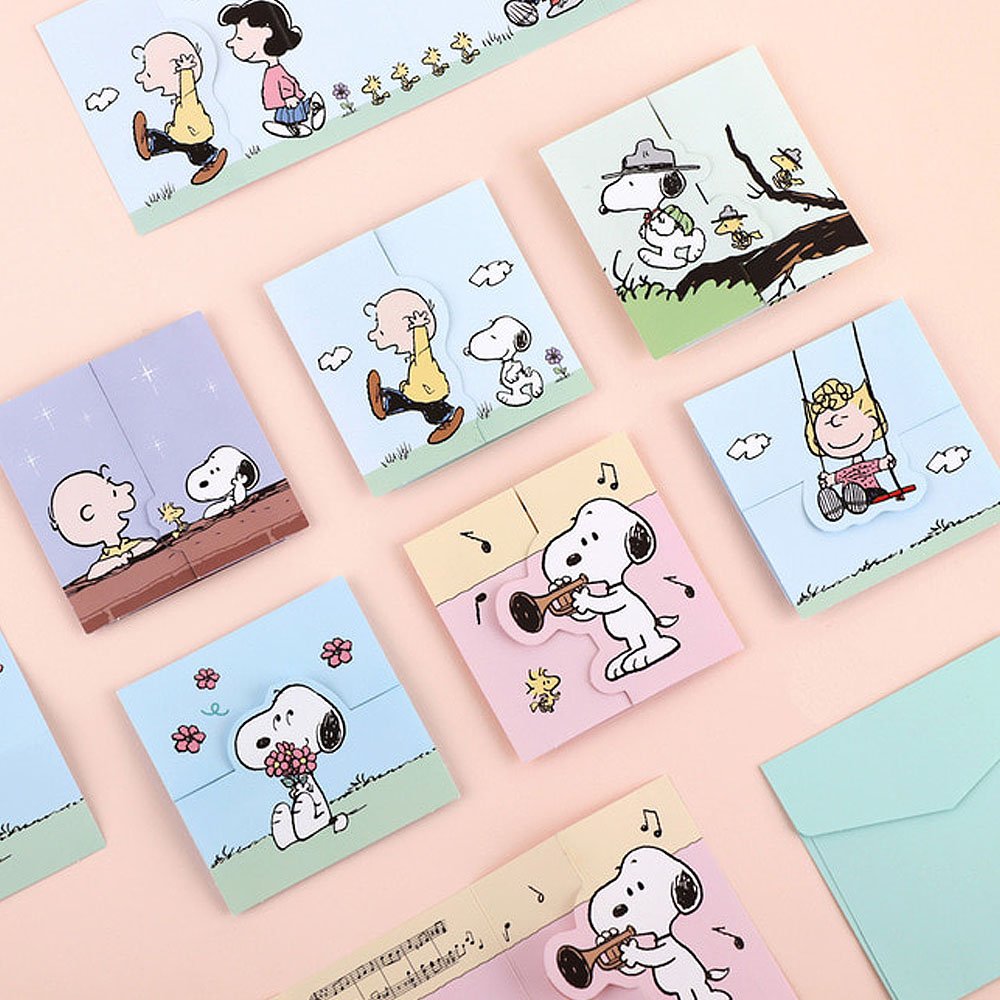 Peanuts Snoopy Die-Cut Mini Letter Card