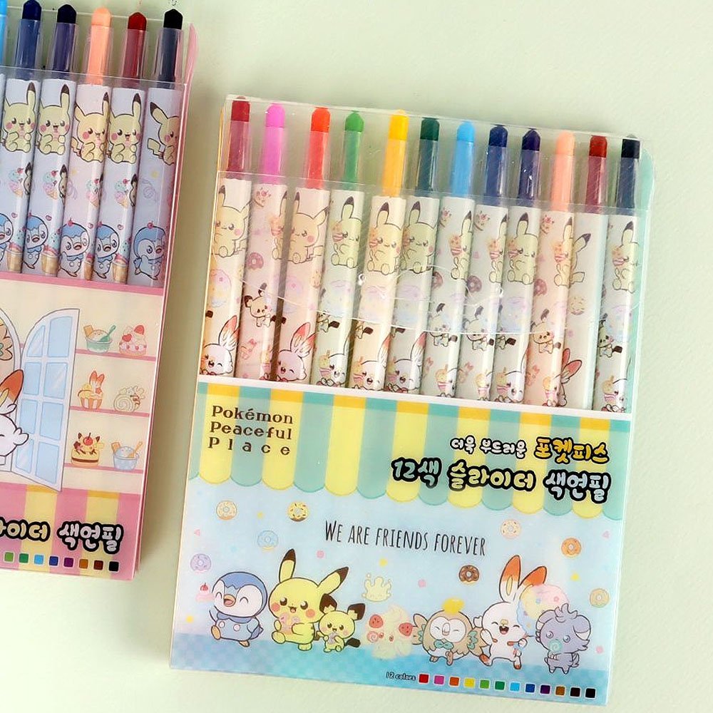 Pokemon Twist Up 12-Color Pencil Set