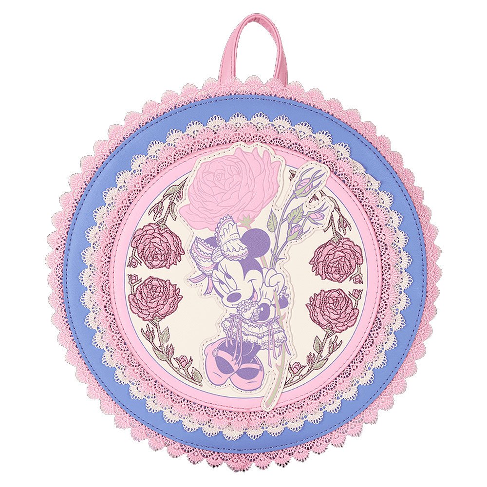 Loungefly x Minnie Mouse Floral and Lace Mini Backpack