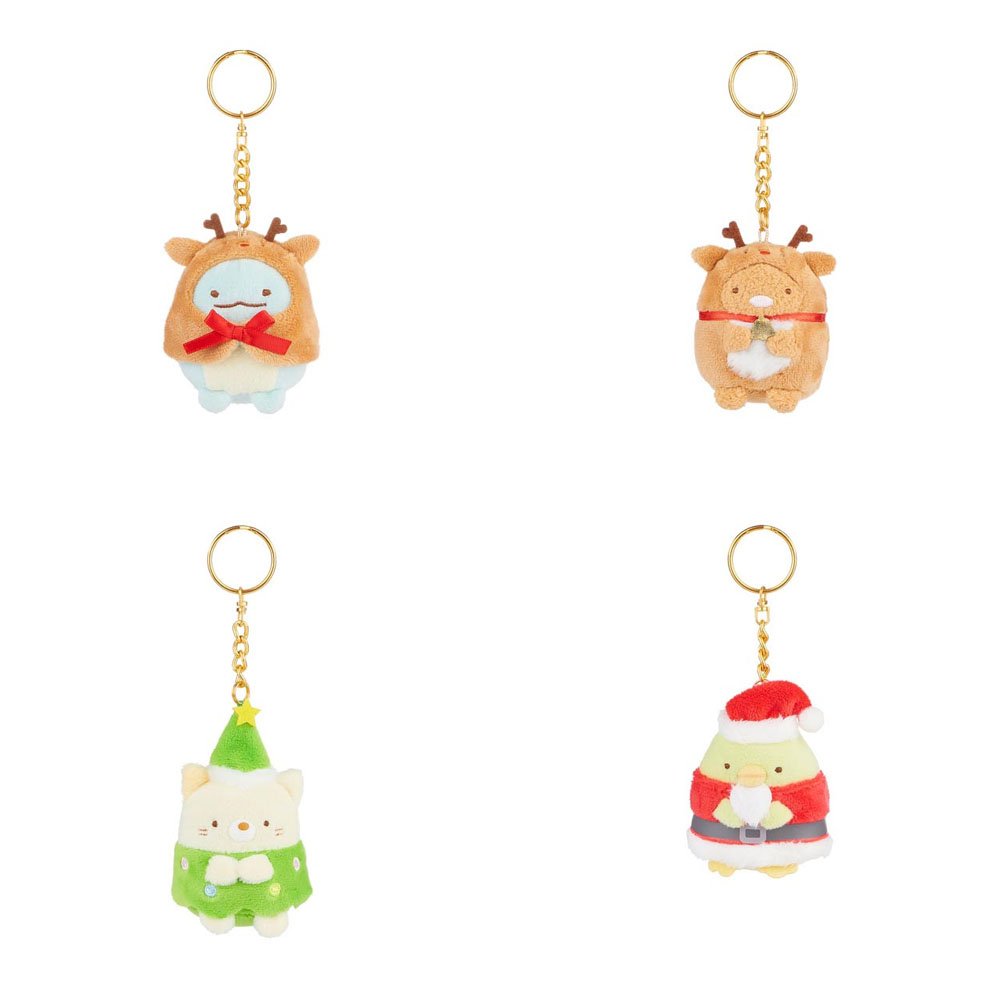 San-X Sumikkogurashi Christamas Ornaments Plush Keychain Blind Box