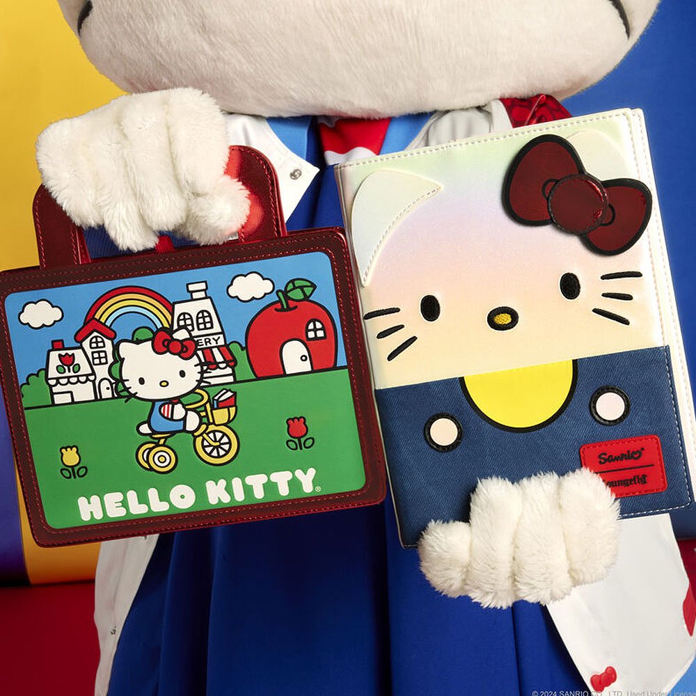 Loungefly x Sanrio Hello Kitty 50th Anniversary Cosplay Pearlescent Refillable Stationery Journal