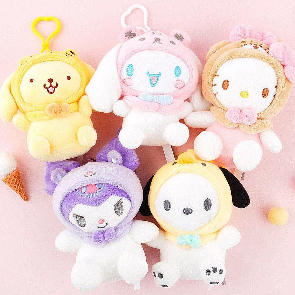 Sanrio Characters Friends Bandana Clip-On Plush