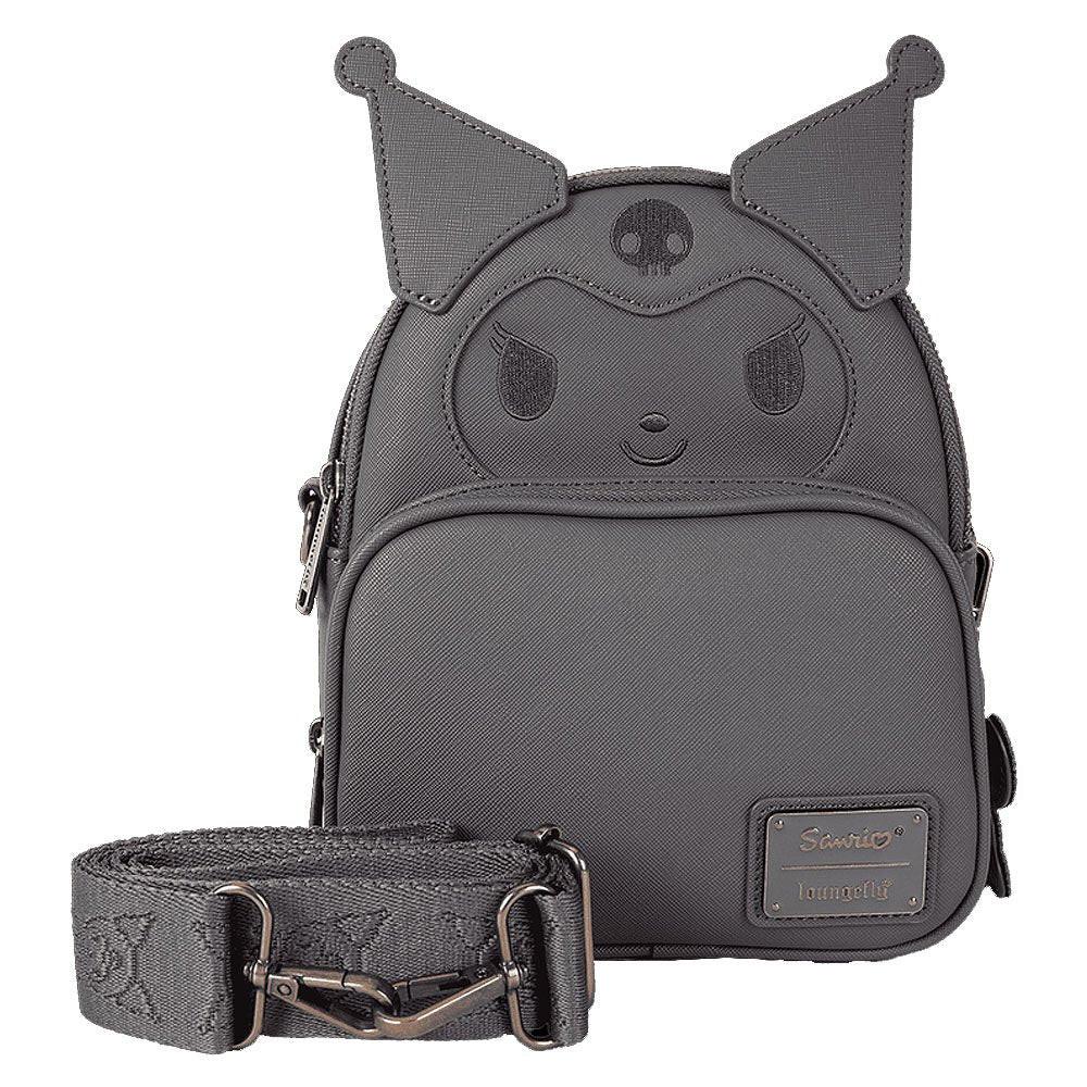 Loungefly x Kuromi Monochrome Cosplay Convertible Mini Backpack & Crossbody Bag