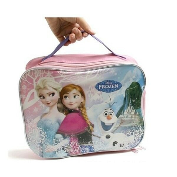 Disney Frozen Elsa & Anna School Insulated Lunch Bag Insulated : PINK