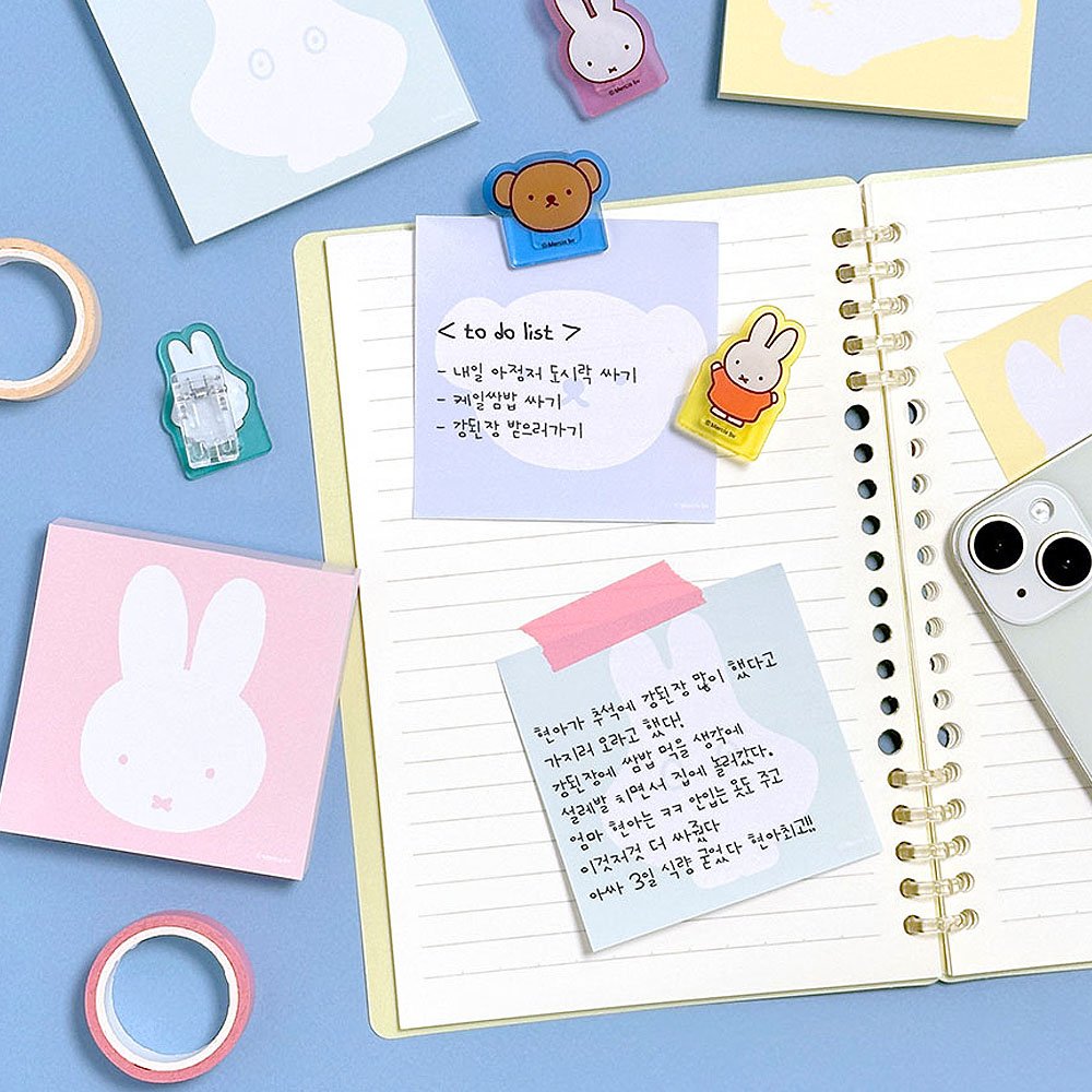 Miffy Mini Clip with Memo Pad Set