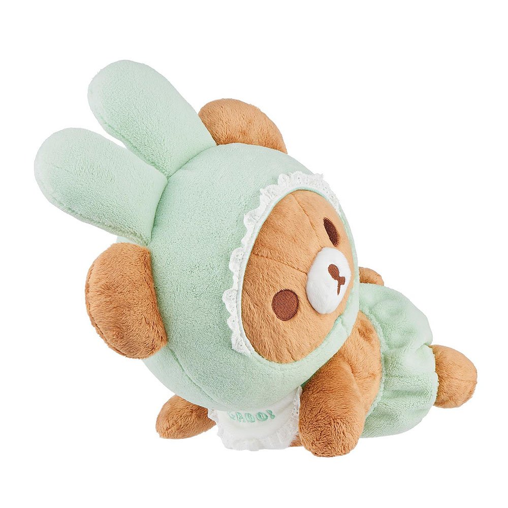 San-X Rilakkuma Chairoikoguma Crawl Baby Bunny Costume Plush