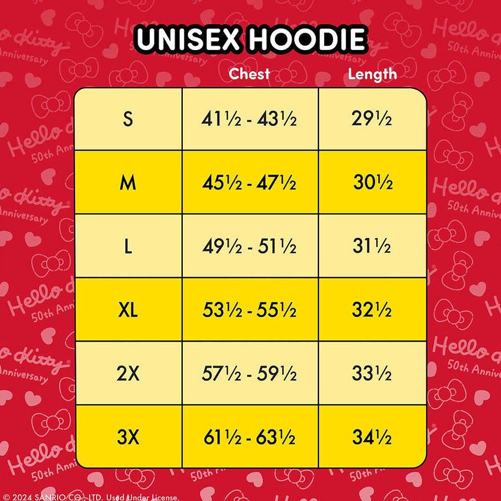 Loungefly x Sanrio Hello Kitty 50th Anniversary Color Block Unisex Hoodie