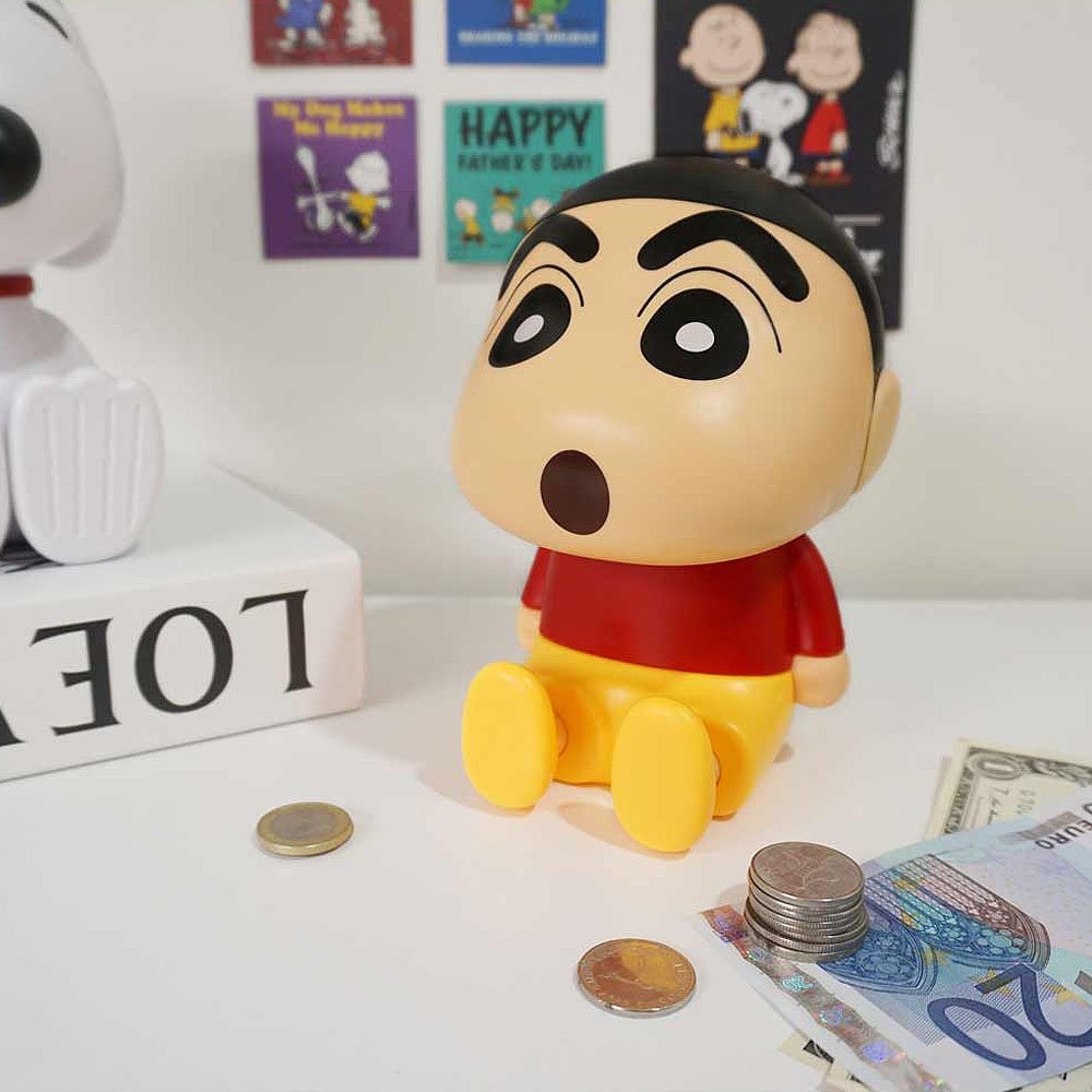 Crayon Shin-Chan coin bank figure is perfect for kids or collectors