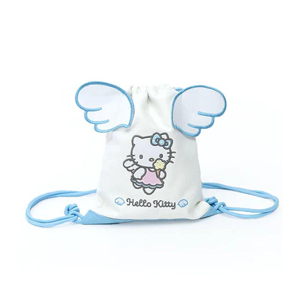 Hello Kitty Drawstring Mini Tote Bag :Sky Angel