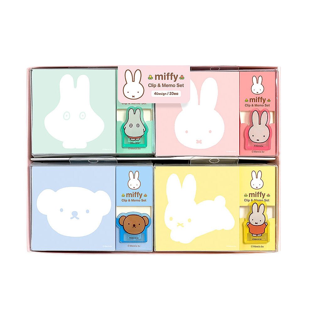 Miffy Mini Clip with Memo Pad Set