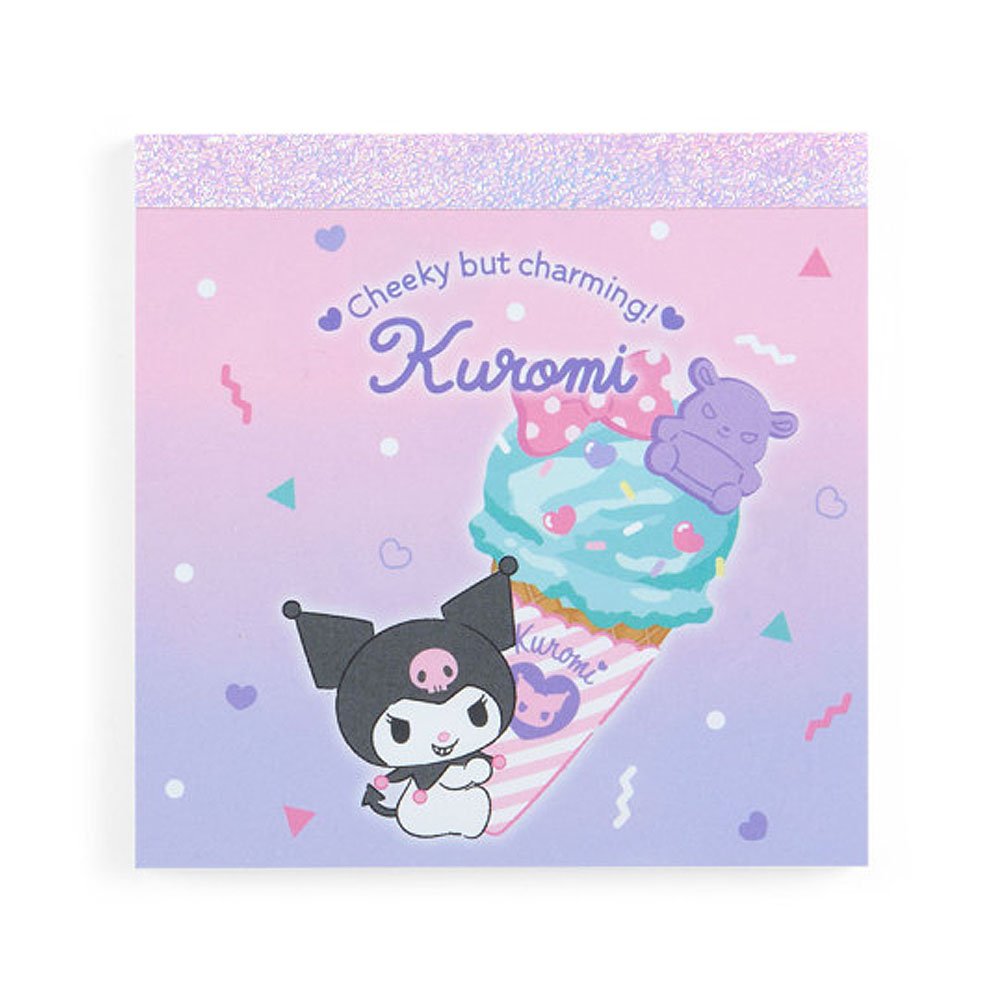 Kuromi Memo Pad :Ice Cream Party