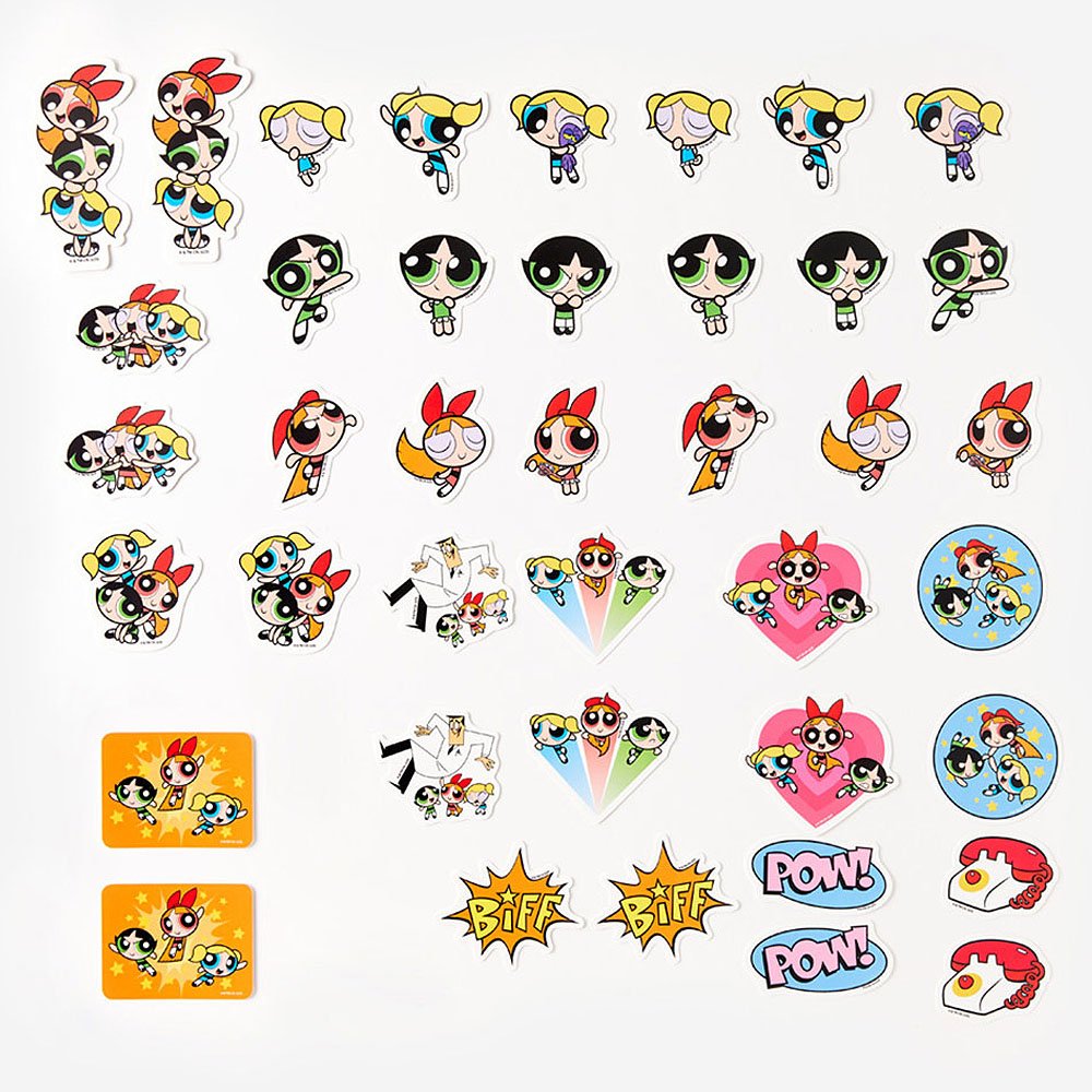 The Powerpuff Girls Y2k Tin Case Sticker Set