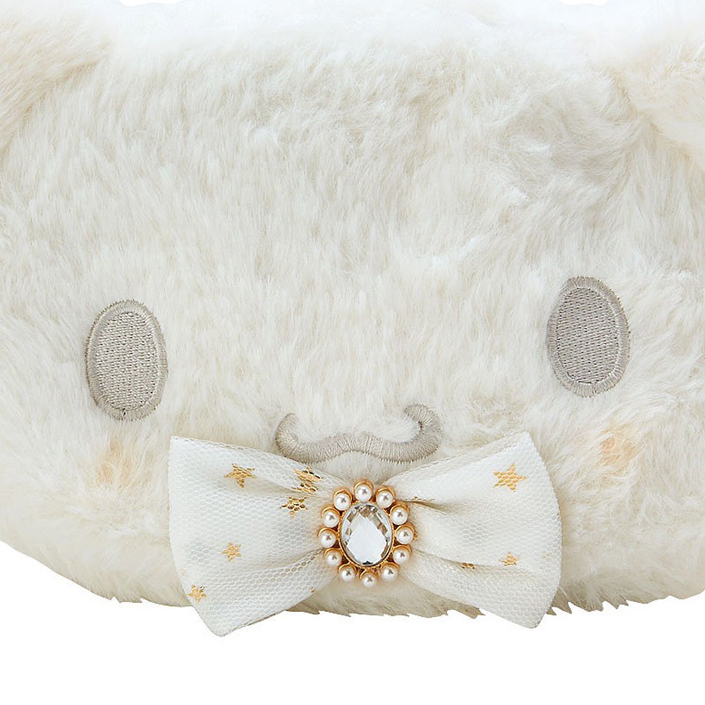 Cinnamoroll Fluffy Plush Clutch: White Gold