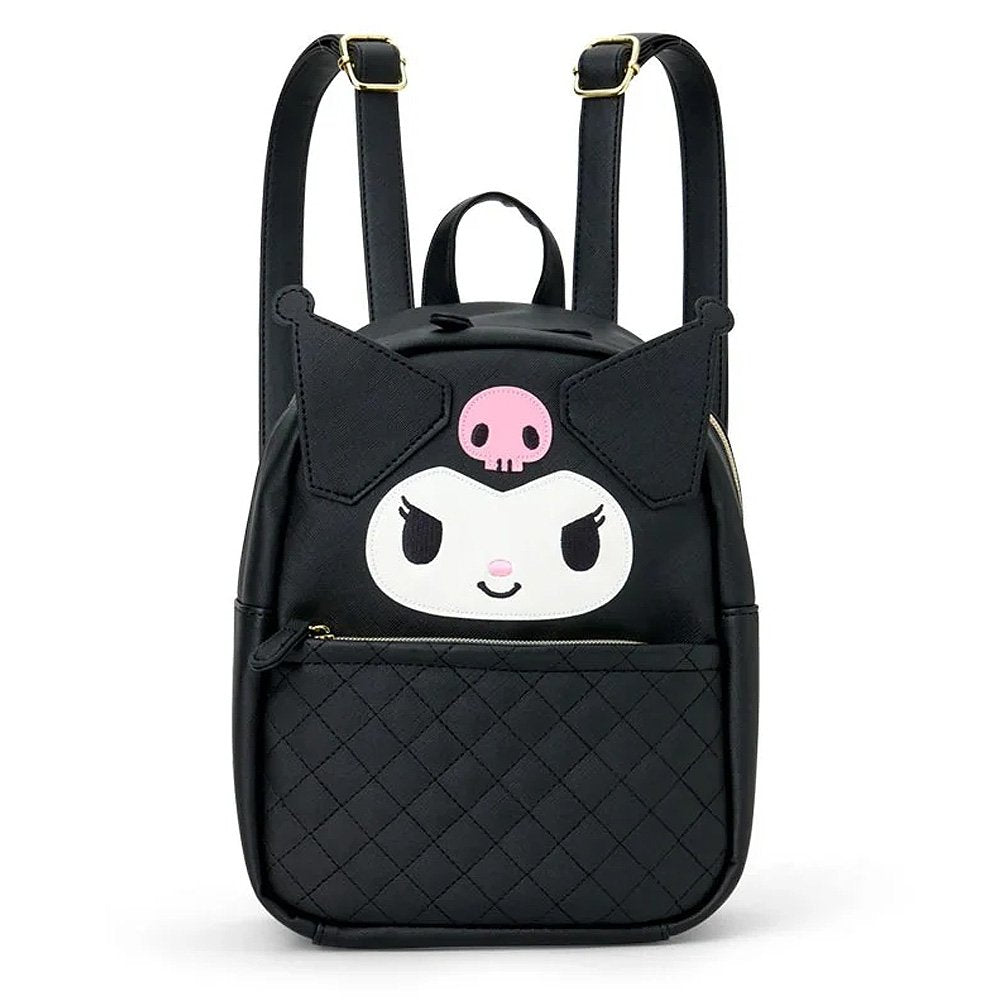 Sanrio Kuromi Face Quilted Mini Backpack