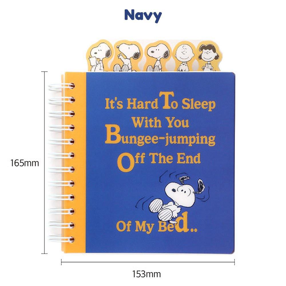 Peanuts Snoopy Friends 4-Tab Index Notebook