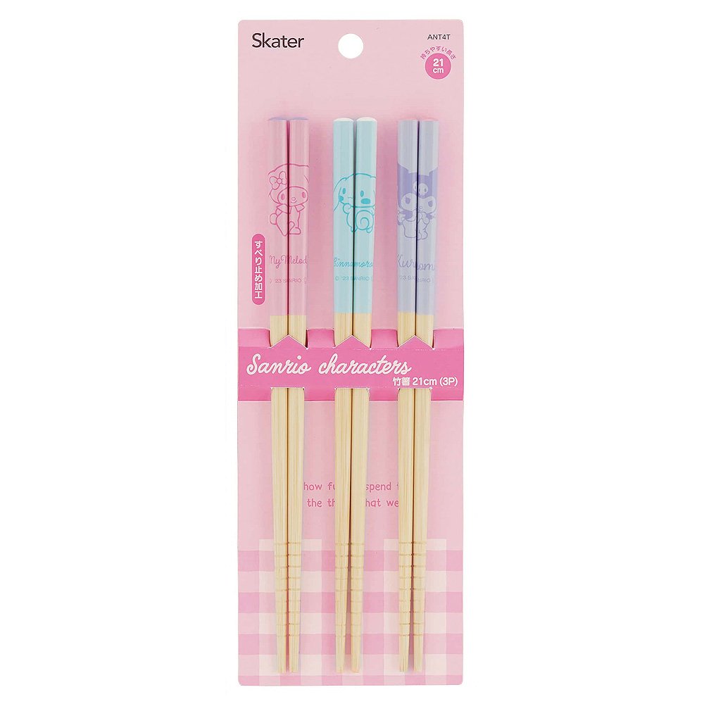 Sanrio Bamboo Chopsticks 3 Set