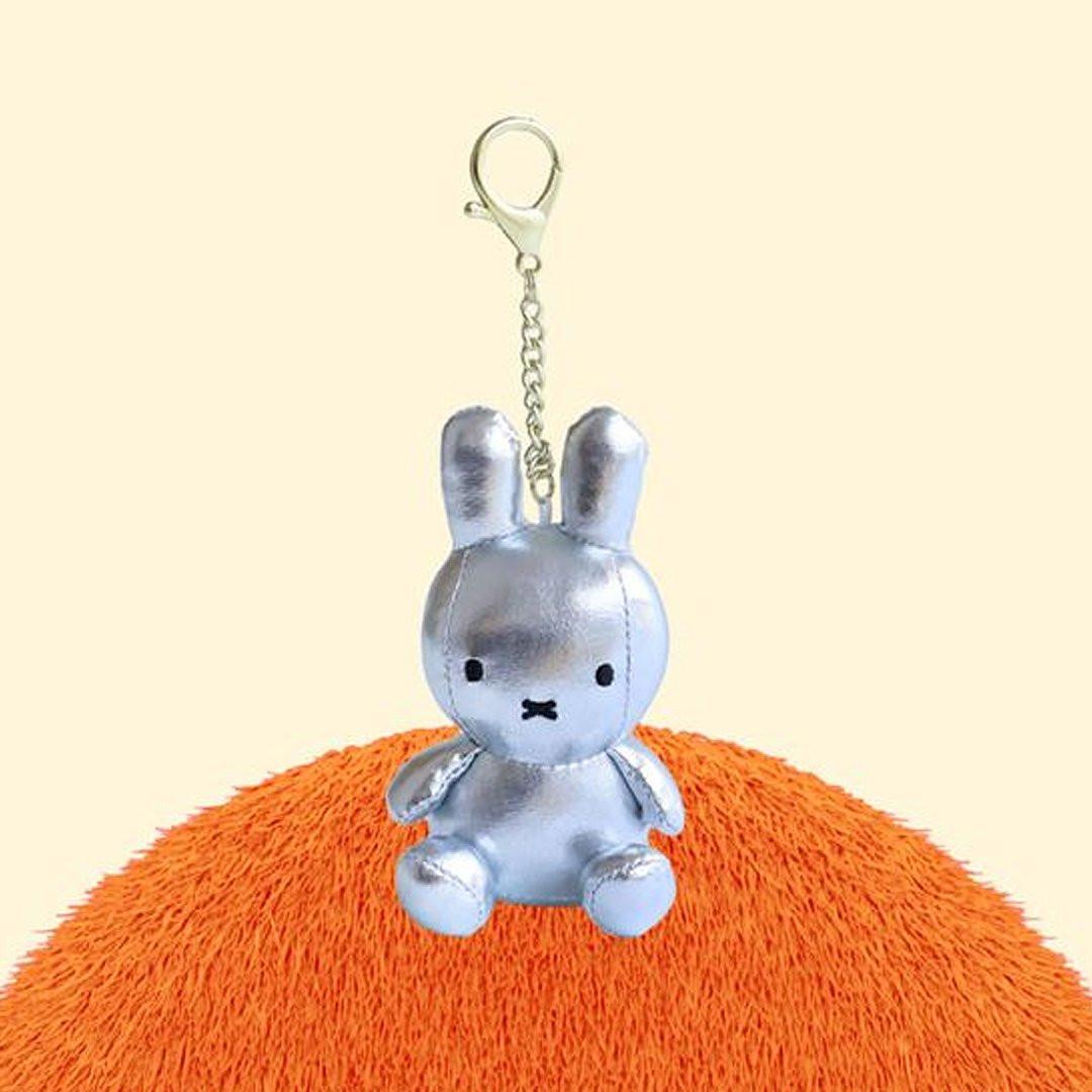 Miffy Silver and Gold Mascot Plush Keychain