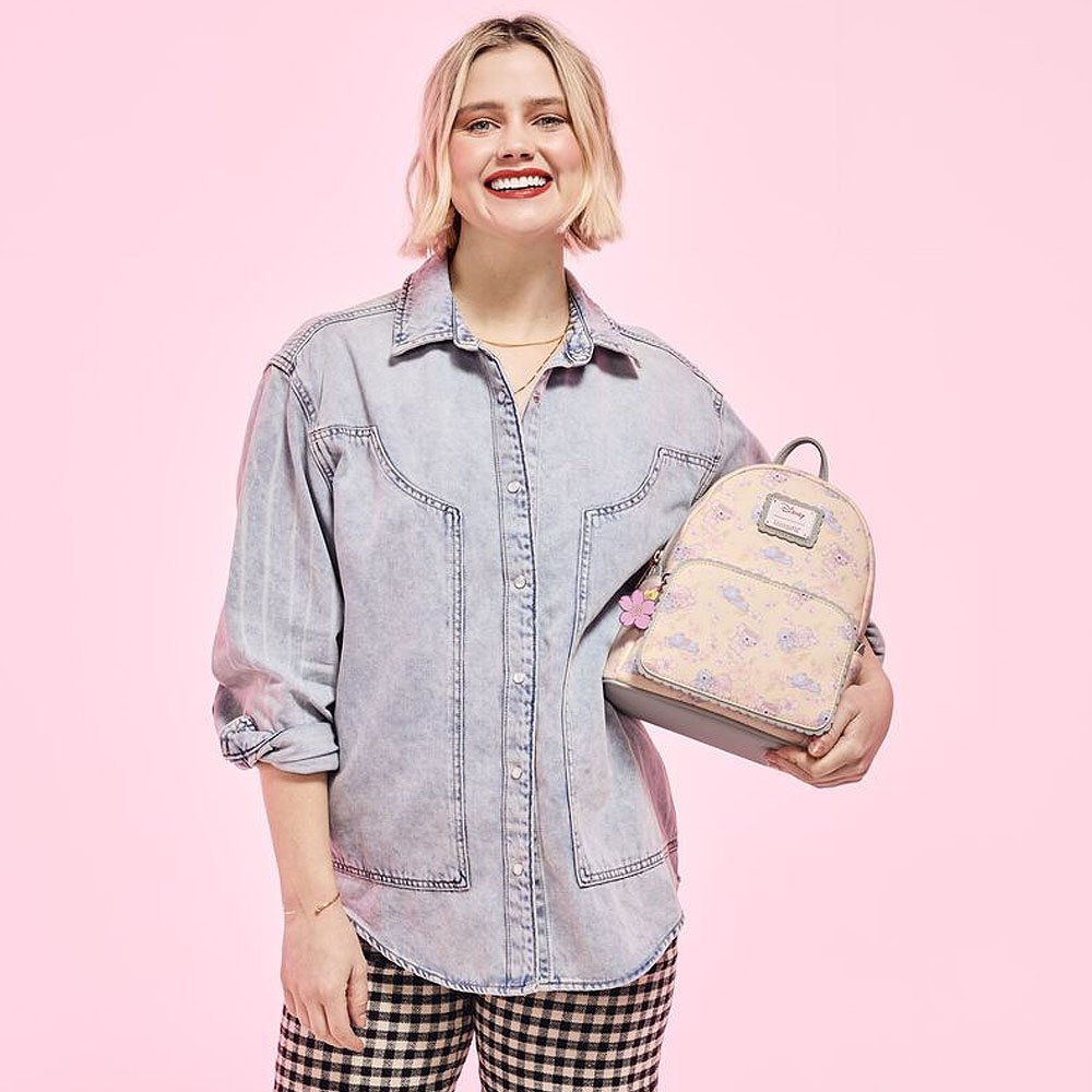 Loungefly x Stitch & Angel Cherry Blossom All-Over Print Mini Backpack