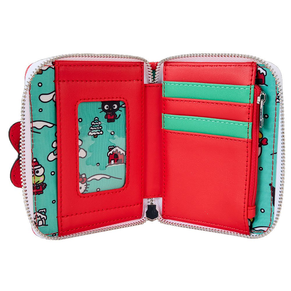 Loungefly x Sanrio Hello Kitty & Friends Holiday Wreath Zip Around Wallet