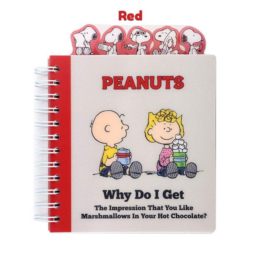 Peanuts Snoopy Friends 4-Tab Index Notebook
