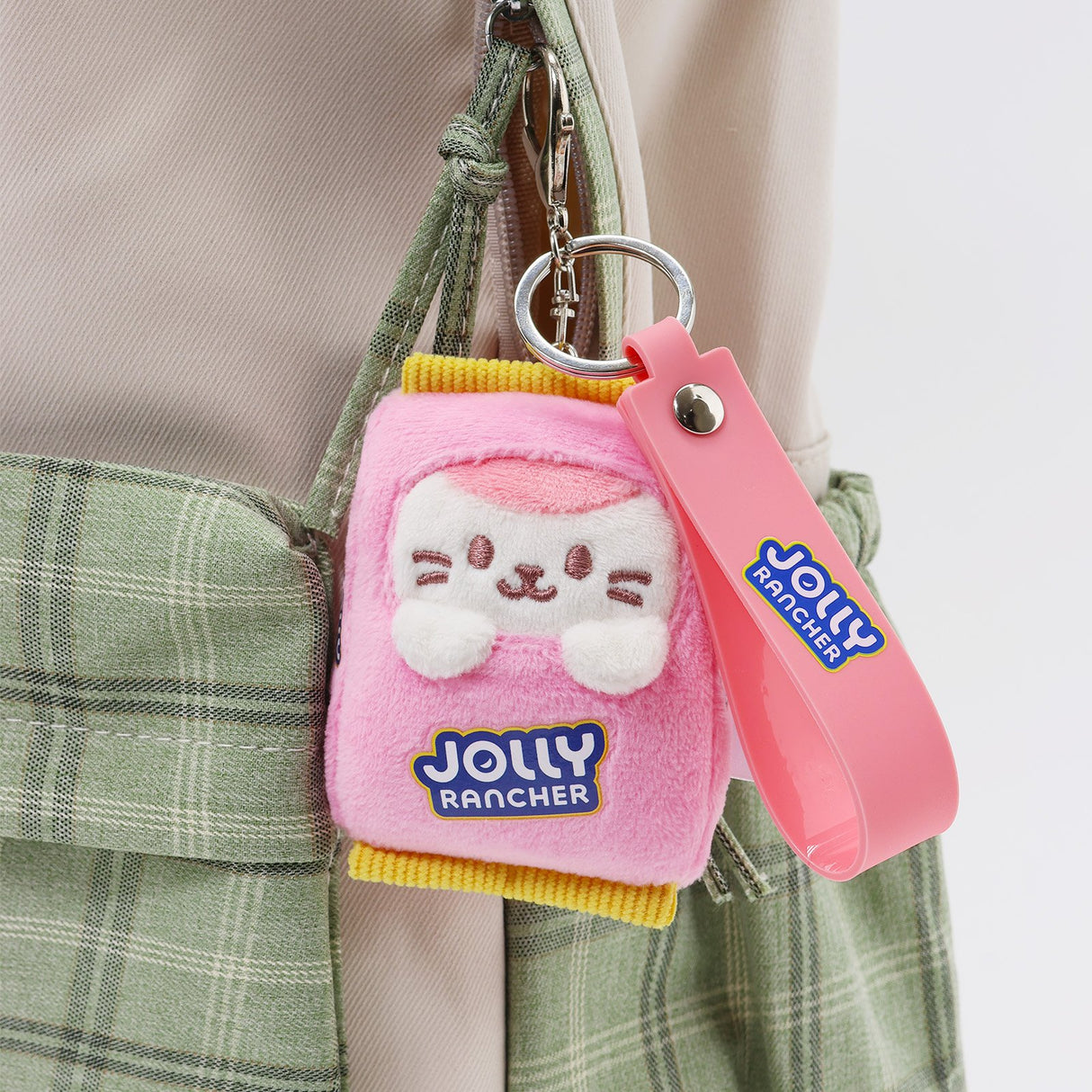Anirollz x Jolly Rancher Kittiroll Plush Strap Charm Keychain