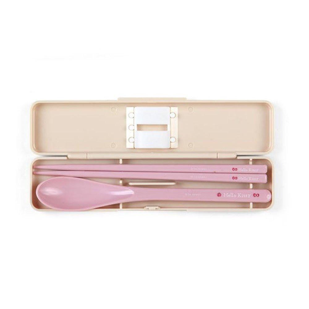 Hello Kitty Bento Box & Chopsticks & Spoon with Case Set