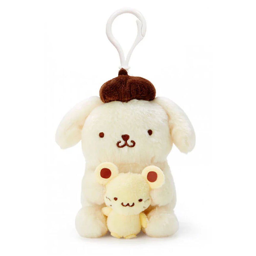 Sanrio Pompompurin with Scone Mascot Plush Keychain