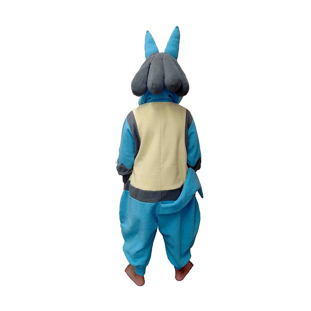 Pokemon Lucario Kids Costume Kigurumi Jumpsuit