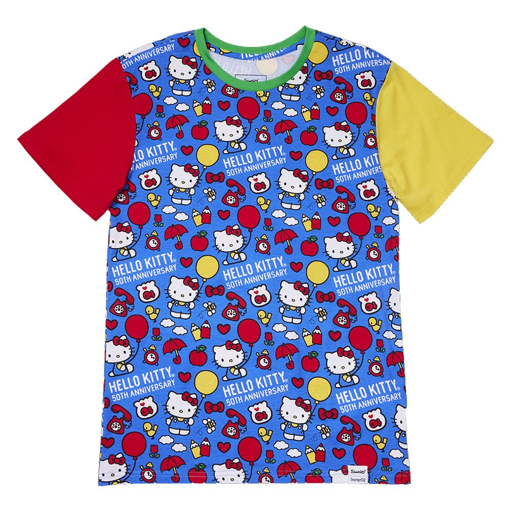 Sanrio Hello Kitty 50th Anniversary All-Over Print Unisex Tee