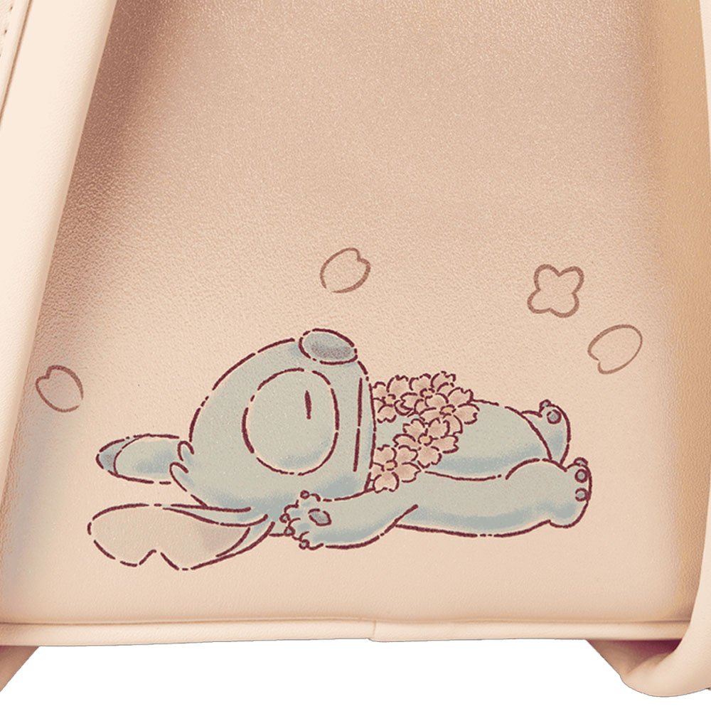 Loungefly x Stitch & Angel Cherry Blossom Heart Mini Backpack