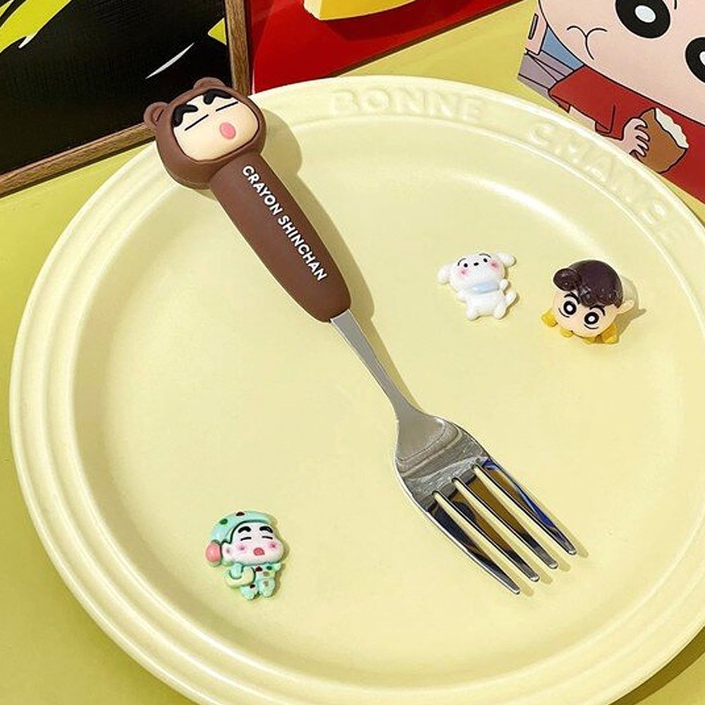 Crayon Shin-chan Figure Fork & Spoon