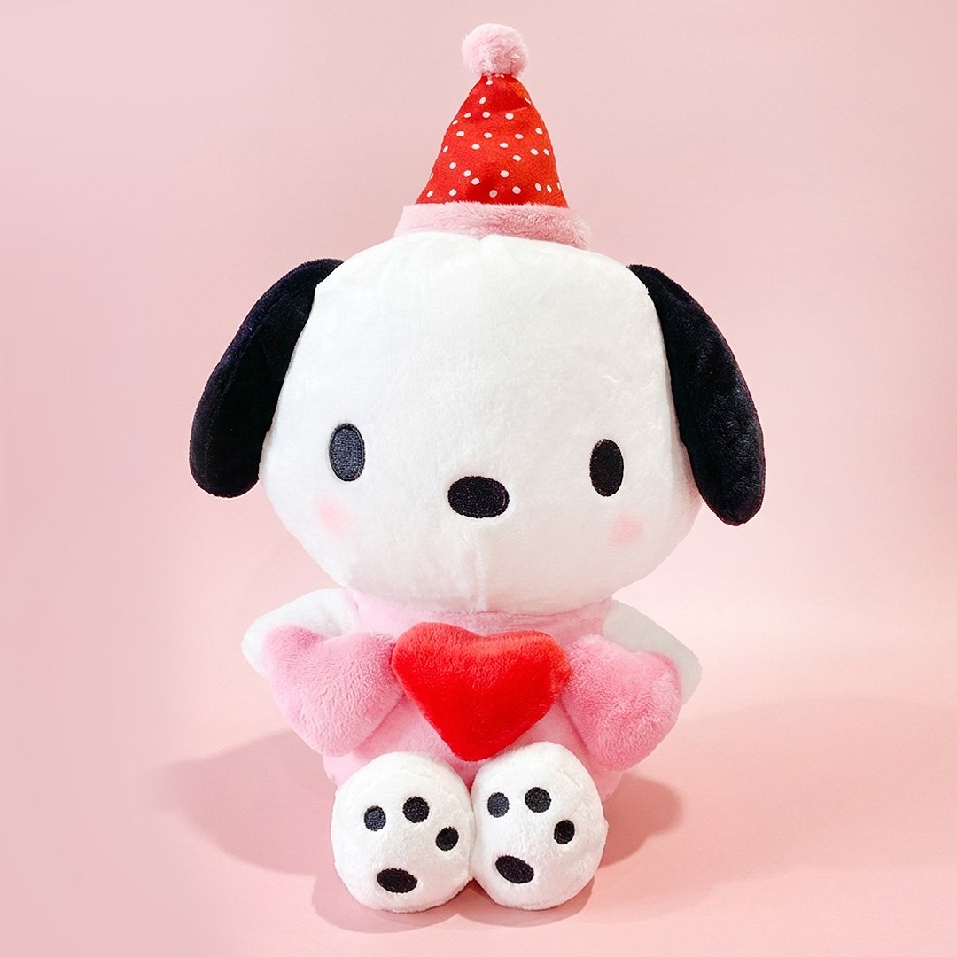 Sanrio Pochacco Triple Heart 14" Plush