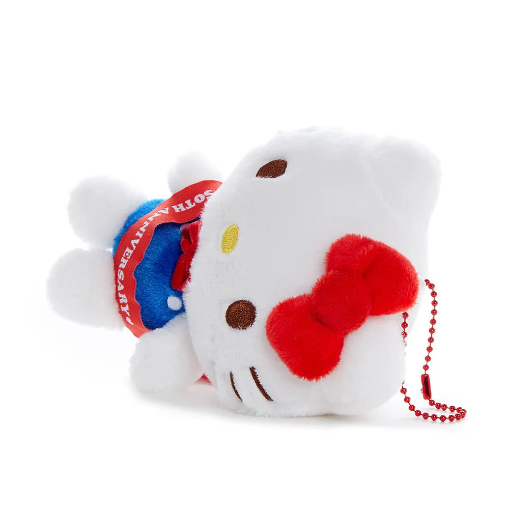 Hello Kitty 50th Anniversary Ribbon Mascot Keychain Plush