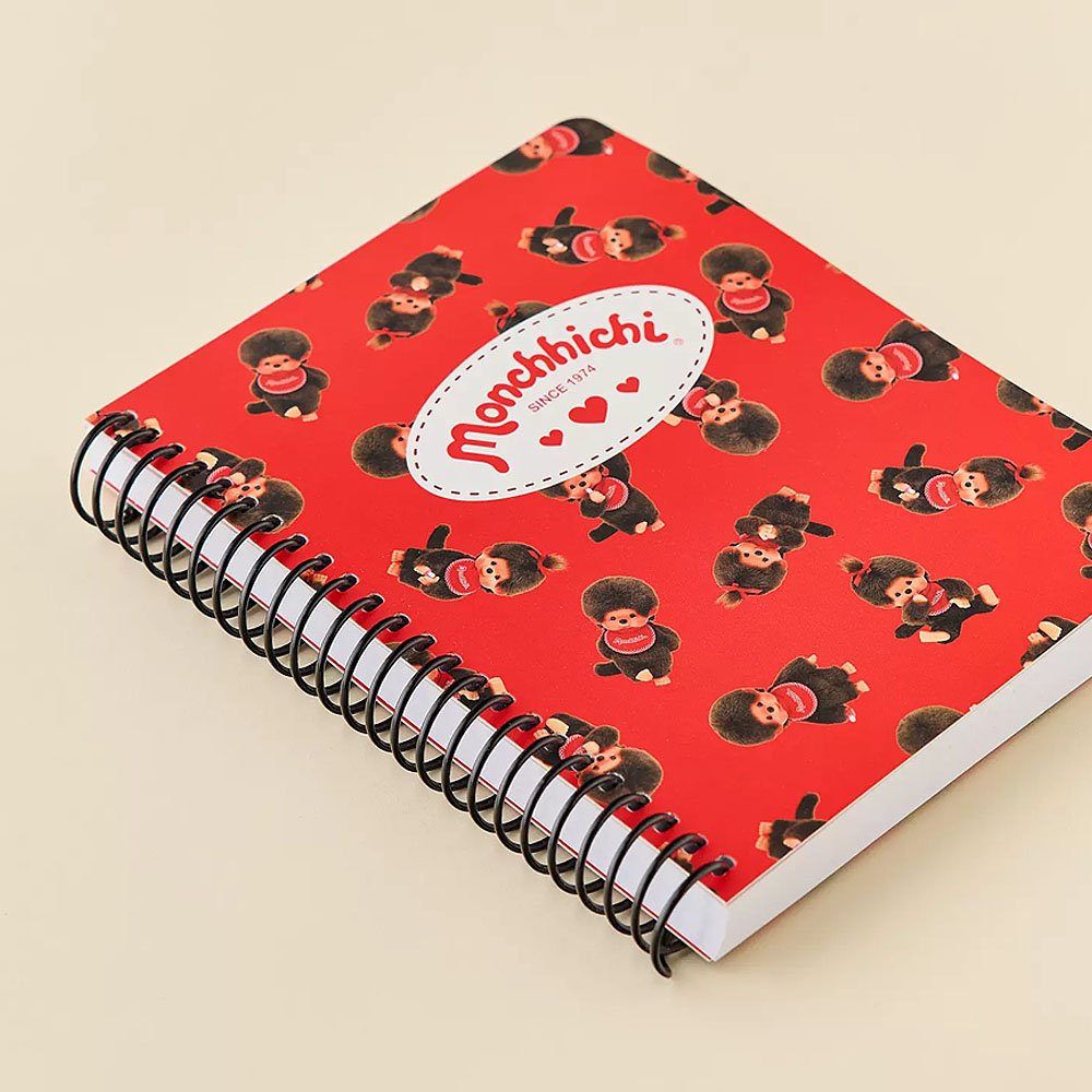 Monchhichi Red Spiral Notebook