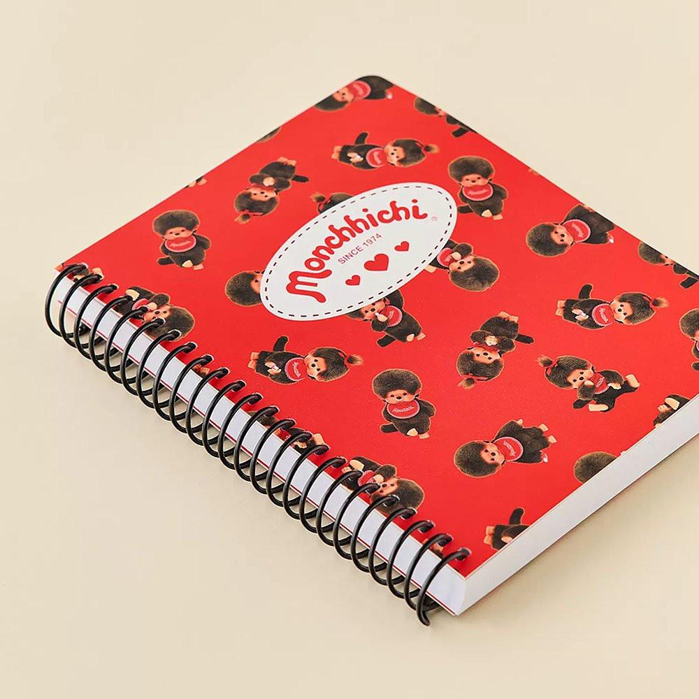 Monchhichi Red Spiral Notebook