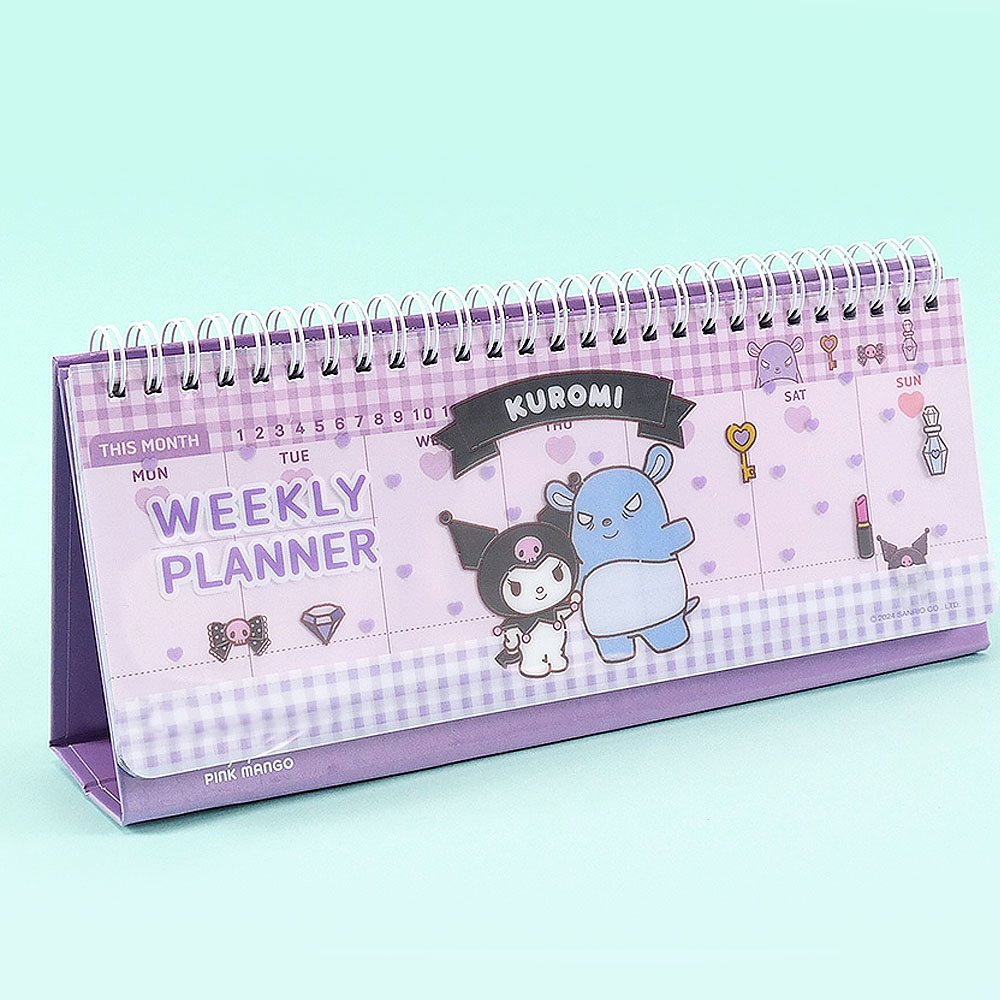Sanrio Kuromi Standing Weekly Planner