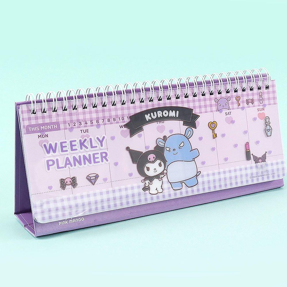 Sanrio Kuromi Standing Weekly Planner