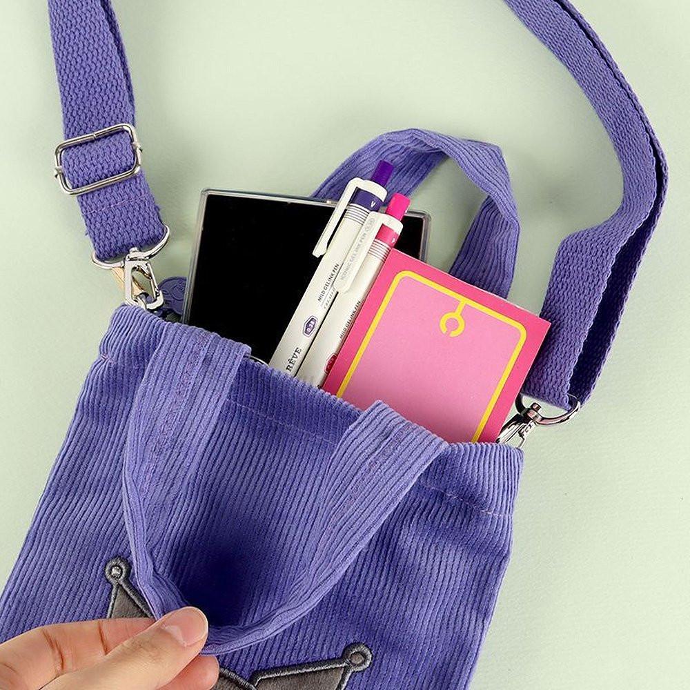 Sanrio Corduroy Crossbody Bag