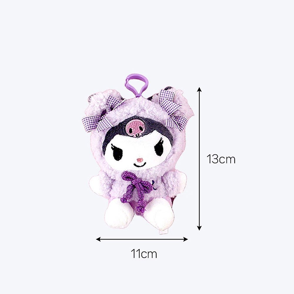 Sanrio Hello Kitty Fluffy Hoodie Clip-On Plush